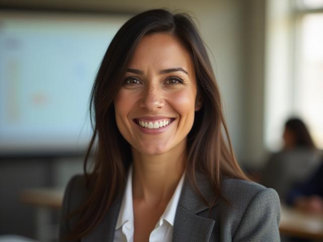 Foto de la Coordinadora de Cursos María López